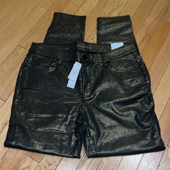 White House Black Market Skinny Jeans - Gold - Picture 2 of 4